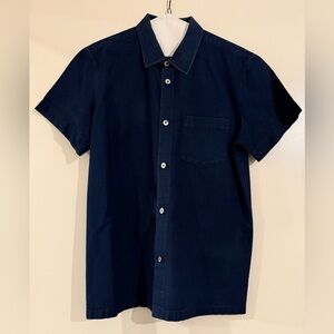 A.P.C. Dark Blue Casual Button Down Shirt